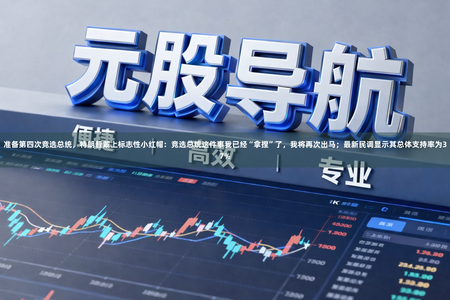 准备第四次竞选总统，特朗普戴上标志性小红帽：竞选总统这件事我已经“拿捏”了，我将再次出马；最新民调显示其总体支持率为37%