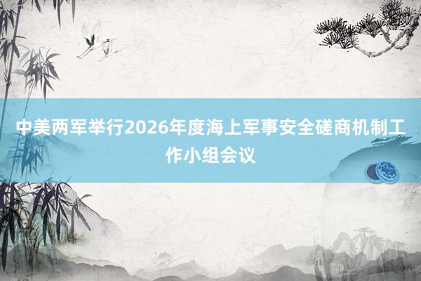 中美两军举行2026年度海上军事安全磋商机制工作小组会议