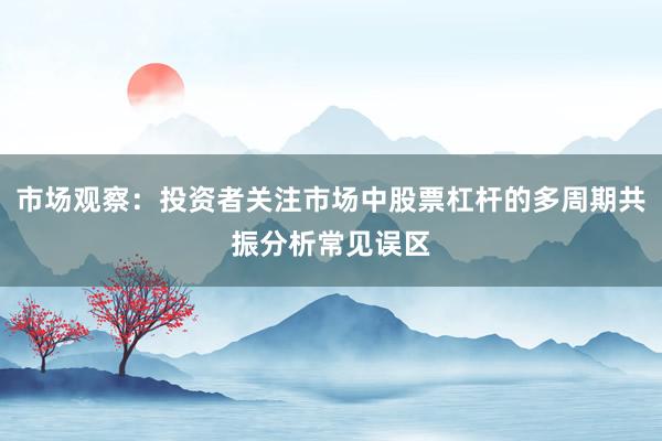 市场观察：投资者关注市场中股票杠杆的多周期共振分析常见误区