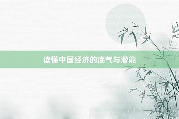 读懂中国经济的底气与潜能