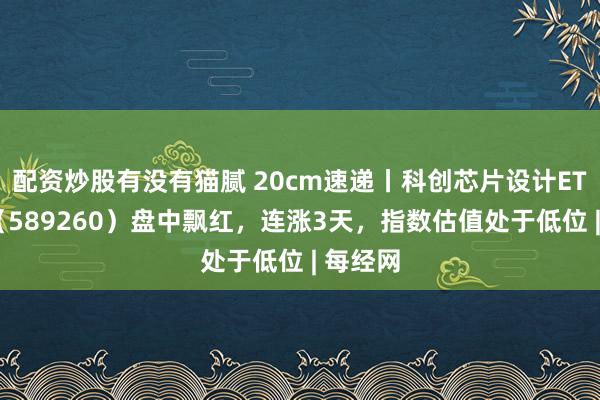 配资炒股有没有猫腻 20cm速递丨科创芯片设计ETF国泰（589260）盘中飘红，连涨3天，指数估值处于低位 | 每经网